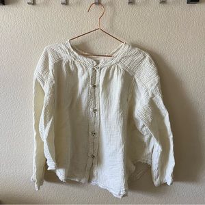 Free People We The Free Button Up Shirt Size M